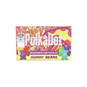 Polkadot Gummy Bears Chocolate Bar, Polkadot Gummy Bears Chocolate