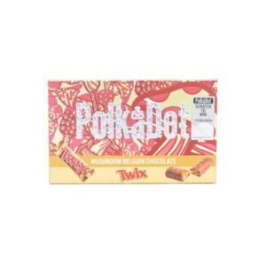 Polkadot Twix Milk Chocolate, Polkadot Twix Chocolate Bar, Polkadot Twix Mushroom Chocolate, Twix Polkadot Chocolate, Polkadot Twix Chocolate, Polkadot Twix bar